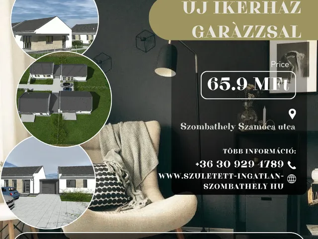 Eladó ház Szombathely, Parkerdő lakókert 67 nm