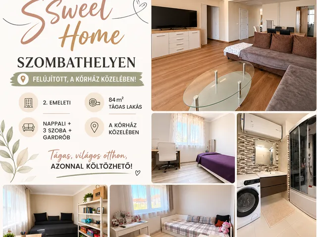 Eladó lakás Szombathely, Belváros 84 nm