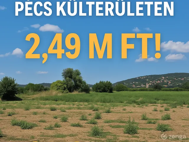 Eladó telek Pécs, Patacs 840 nm