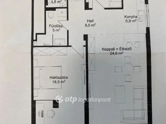 Eladó lakás Budapest III. kerület, Óbuda 77 nm