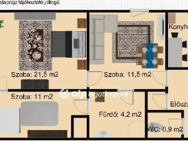 Kiadó lakás Budapest VIII. kerület, Józsefváros 69 nm