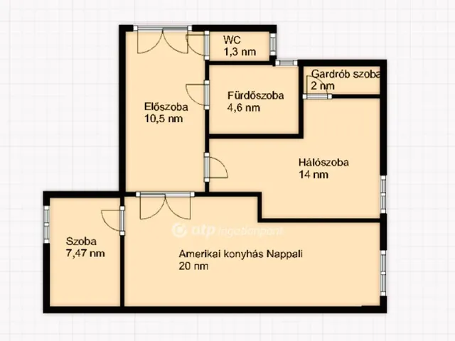 Eladó lakás Budapest XIII. kerület, Újlipótváros 60 nm