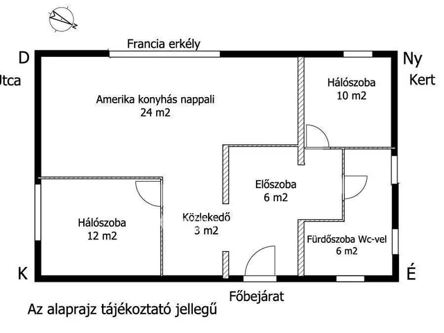 Eladó lakás Budapest II. kerület 61 nm