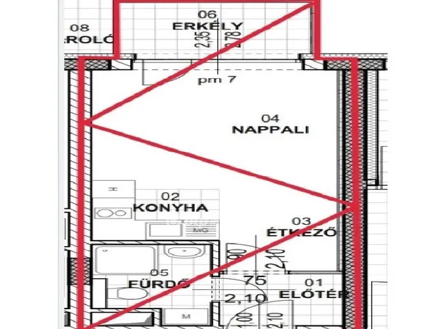 Eladó lakás Budapest III. kerület, Óbuda 25 nm