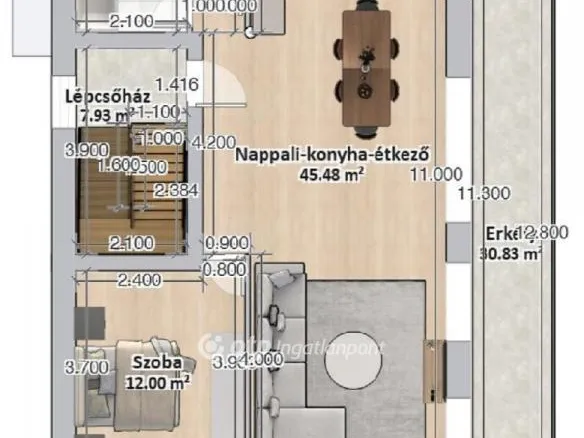 Eladó lakás Budapest III. kerület, Ürömhegy 81 nm