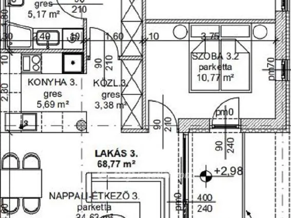 Eladó lakás Budapest III. kerület 78 nm