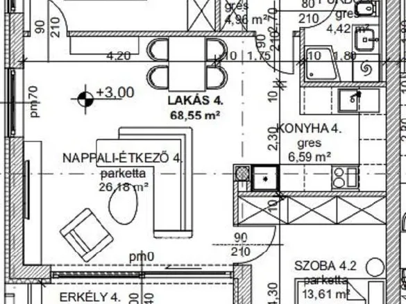 Eladó lakás Budapest III. kerület 71 nm