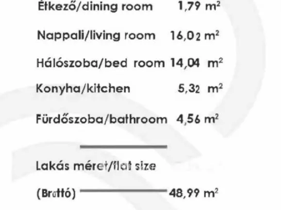 Eladó lakás Budapest XIII. kerület 49 nm