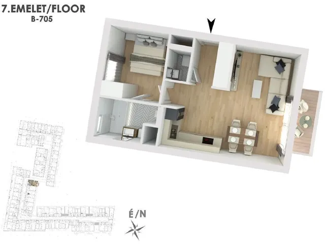 Eladó lakás Budapest XIII. kerület 46 nm