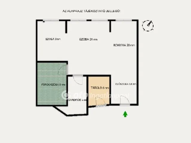 Eladó lakás Budapest II. kerület, Pasarét 60 nm