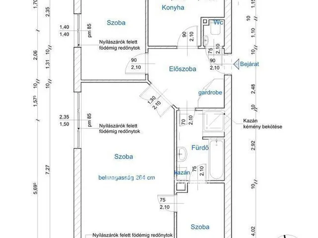 Eladó lakás Budapest II. kerület, Törökvész 72 nm