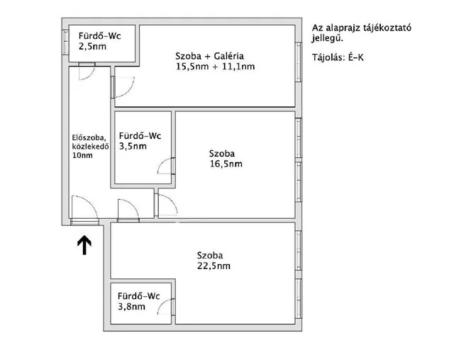 Eladó lakás Budapest VI. kerület 75 nm