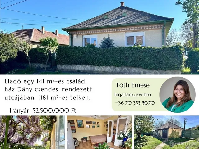 Eladó ház Dány 141 nm