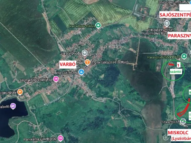 Eladó mezőgazdasági ingatlan Parasznya 5060 nm