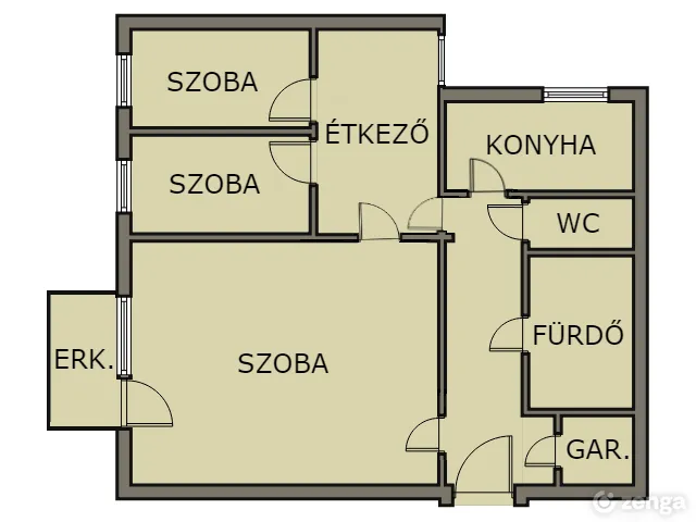 Eladó lakás Budapest IX. kerület, József Attila lakótelep 61 nm