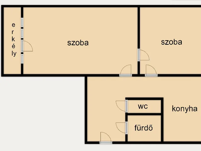 Eladó lakás Kecskemét, Széchenyiváros 54 nm