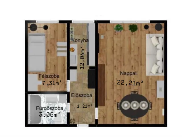 Eladó lakás Budapest XIV. kerület, Herminamező 49 nm