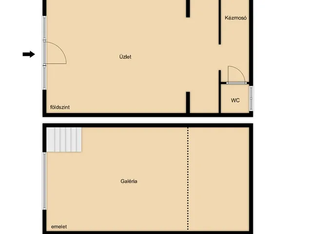 Eladó kereskedelmi és ipari ingatlan Budapest VI. kerület 45 nm