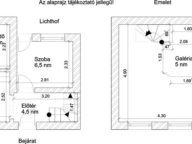 Eladó lakás Budapest VI. kerület, Nagykörúton belüli terület 43 nm