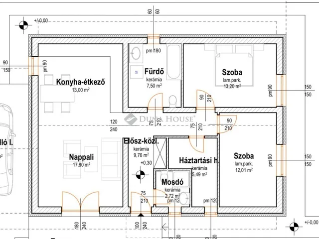 Eladó ház Dánszentmiklós 80 nm