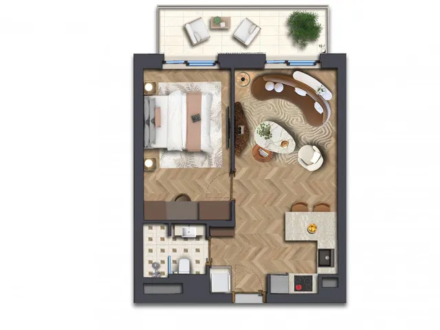 Eladó lakás Budapest VII. kerület, Belső-Erzsébetváros 43 nm