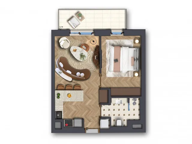 Eladó lakás Budapest VII. kerület, Belső-Erzsébetváros 43 nm