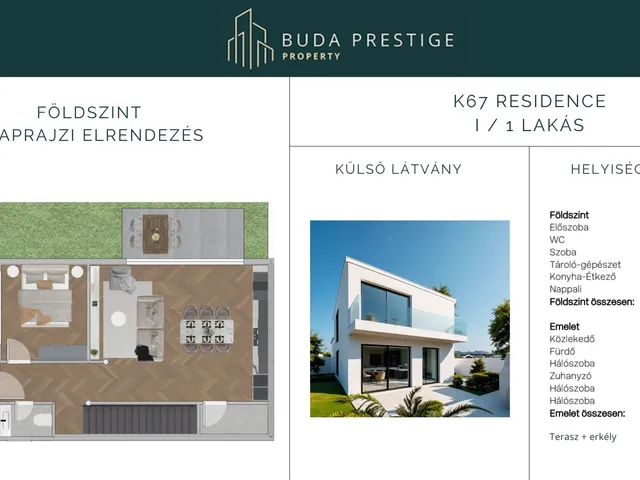 Eladó lakás Budaörs, Budaörsi Kamaraerdő, Kismartoni utca 67 114 nm
