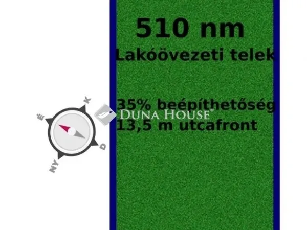 Eladó telek Budapest XVIII. kerület 510 nm
