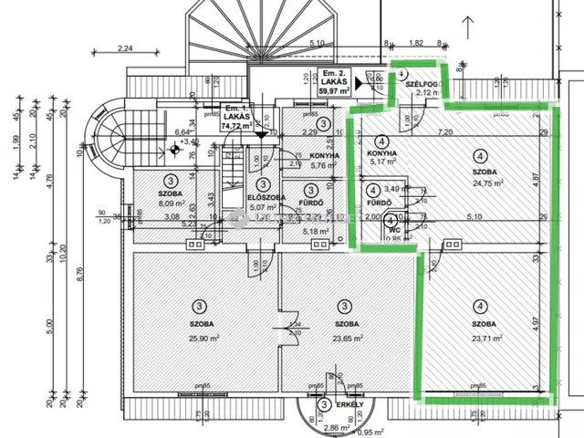 Eladó lakás Budapest XIV. kerület, Alsórákos 59 nm