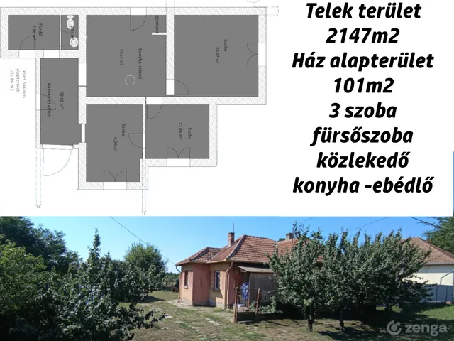 Eladó ház Szabadkígyós, Petőfi Sándor utca 101 nm