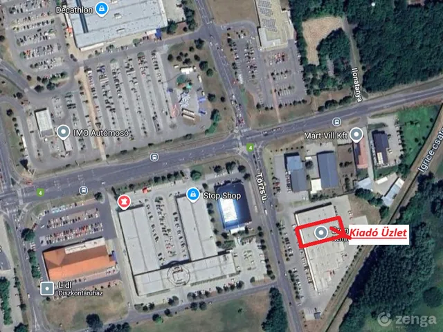 Kiadó kereskedelmi és ipari ingatlan Nyíregyháza 750 nm