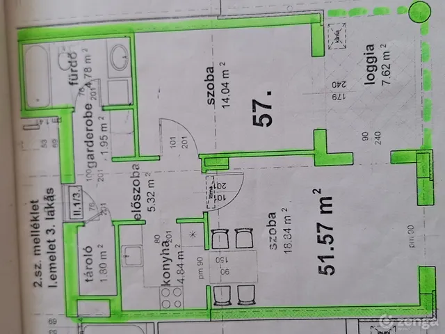 Kiadó lakás Budapest IX. kerület, Rehabilitációs terület IX. ker. 52 nm