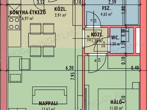 Eladó lakás Nyíregyháza, Belváros 36 nm