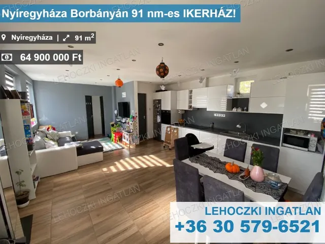 Eladó ház Nyíregyháza, Borbánya 91 nm