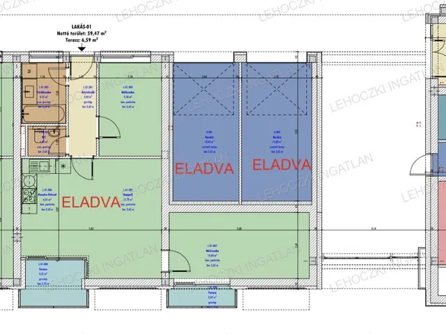 Eladó lakás Nyíregyháza, Belváros 48 nm