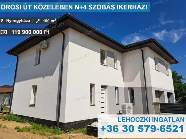 Eladó ház Nyíregyháza, Oros 150 nm