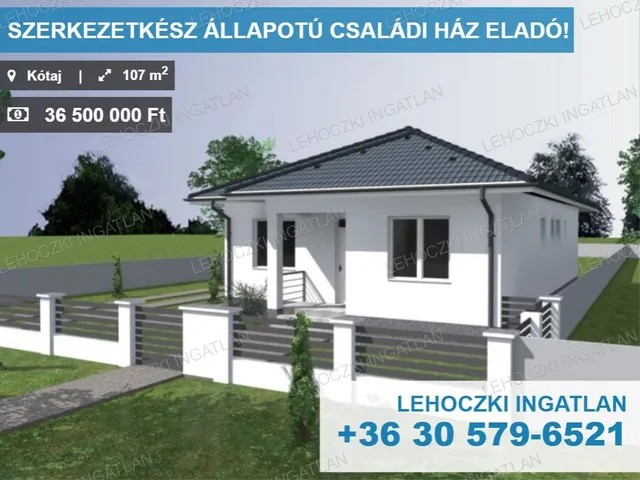 Eladó ház Kótaj 107 nm