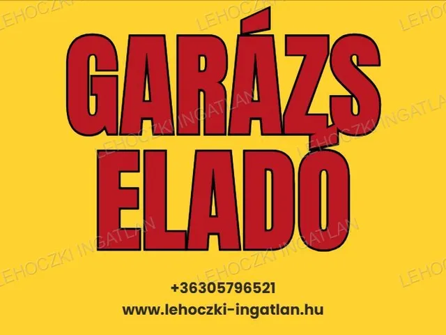 Eladó garázs Nyíregyháza, Korányi-kertváros 14 nm