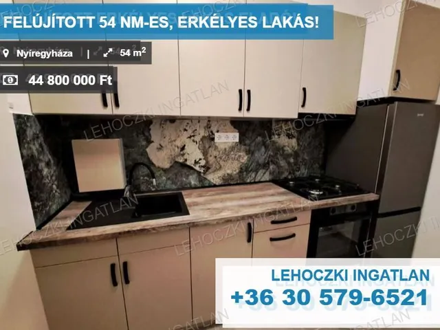 Eladó lakás Nyíregyháza, Belváros 54 nm