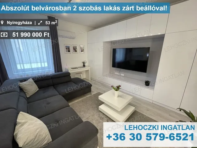 Eladó lakás Nyíregyháza, Belváros 53 nm