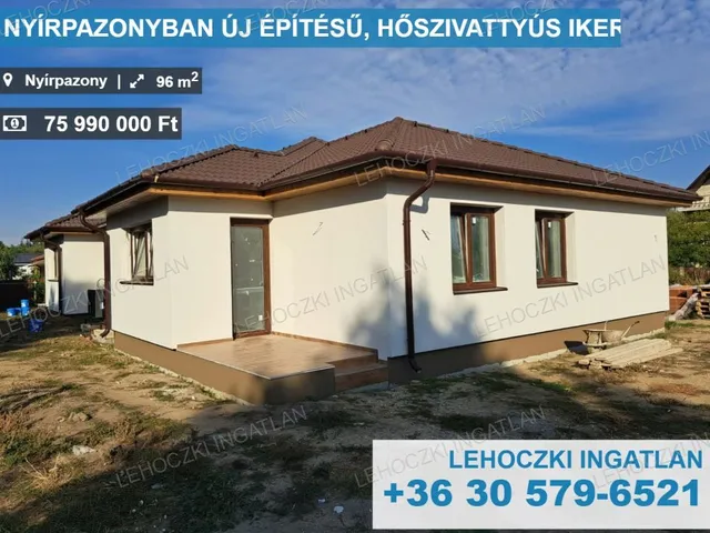 Eladó ház Nyírpazony 96 nm