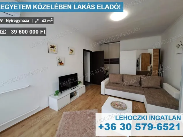 Eladó lakás Nyíregyháza 43 nm