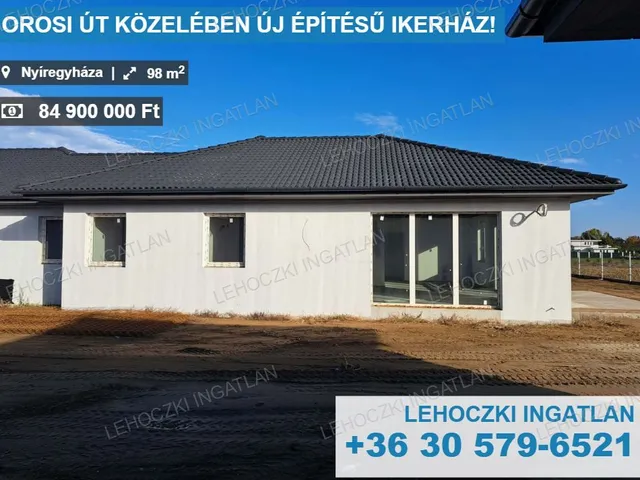 Eladó ház Nyíregyháza, Oros 98 nm