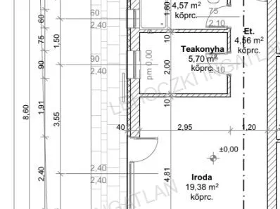 Eladó kereskedelmi és ipari ingatlan Nyíregyháza, Belváros 34 nm