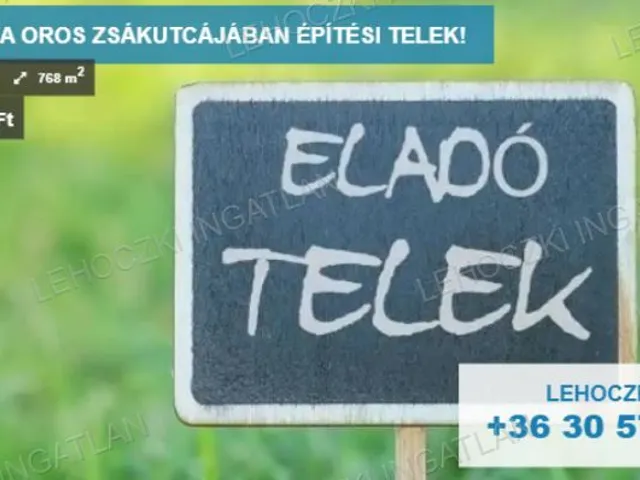 Eladó telek Nyíregyháza, Oros 768 nm