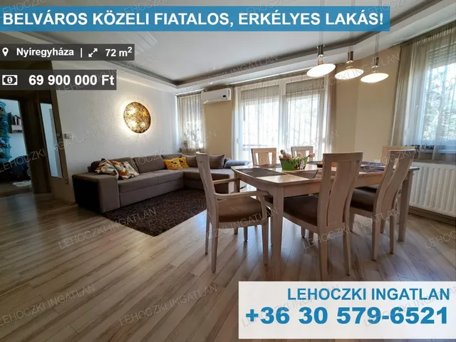 Eladó lakás Nyíregyháza, Belváros 72 nm