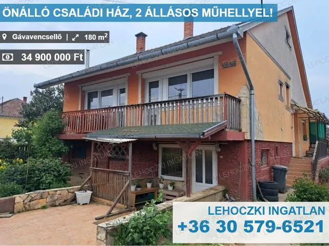 Eladó ház Gávavencsellő 180 nm