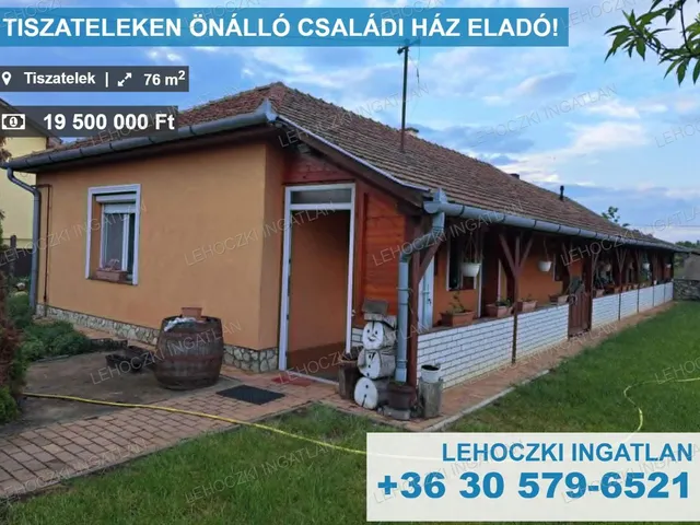 Eladó ház Tiszatelek 76 nm