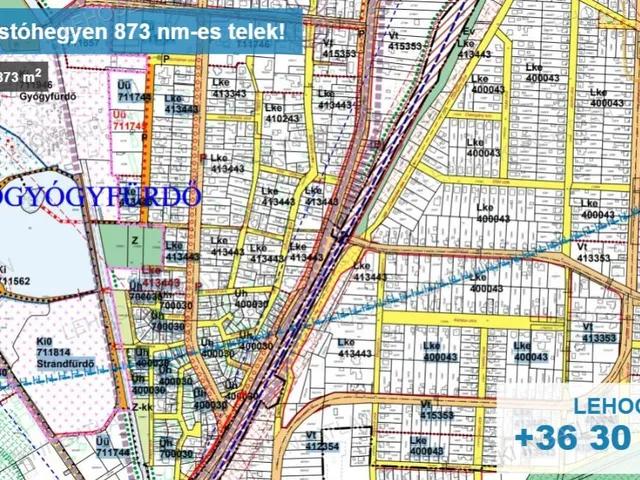 Eladó telek Nyíregyháza, Sóstóhegy 873 nm