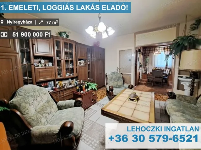 Eladó lakás Nyíregyháza, Belváros 77 nm